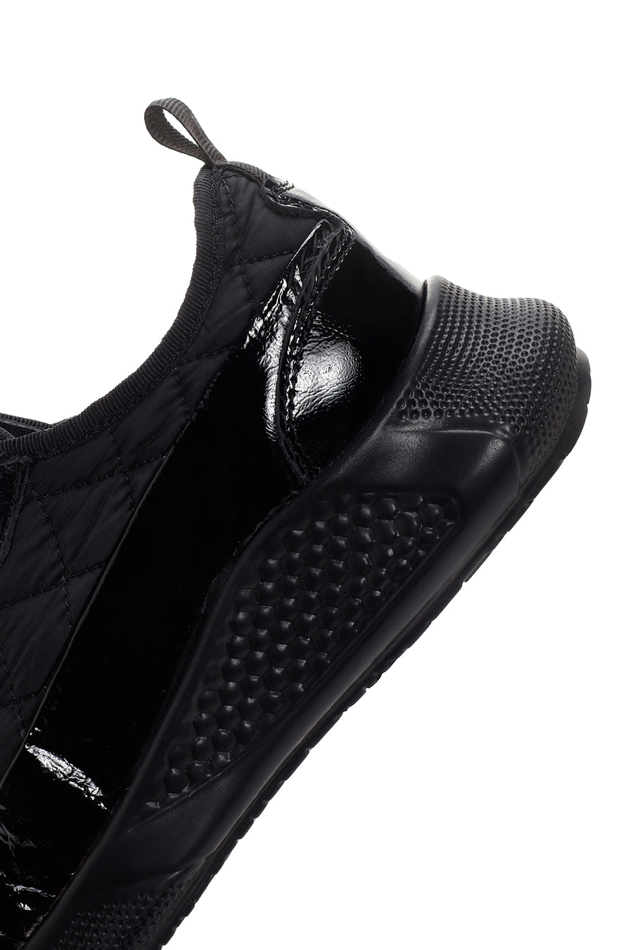 Kadın Siyah Kalın Tabanlı Deri Sneaker
