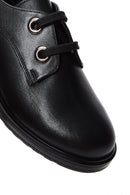Women's Black Lace-Up Leather Oxford Shoes | Derimod