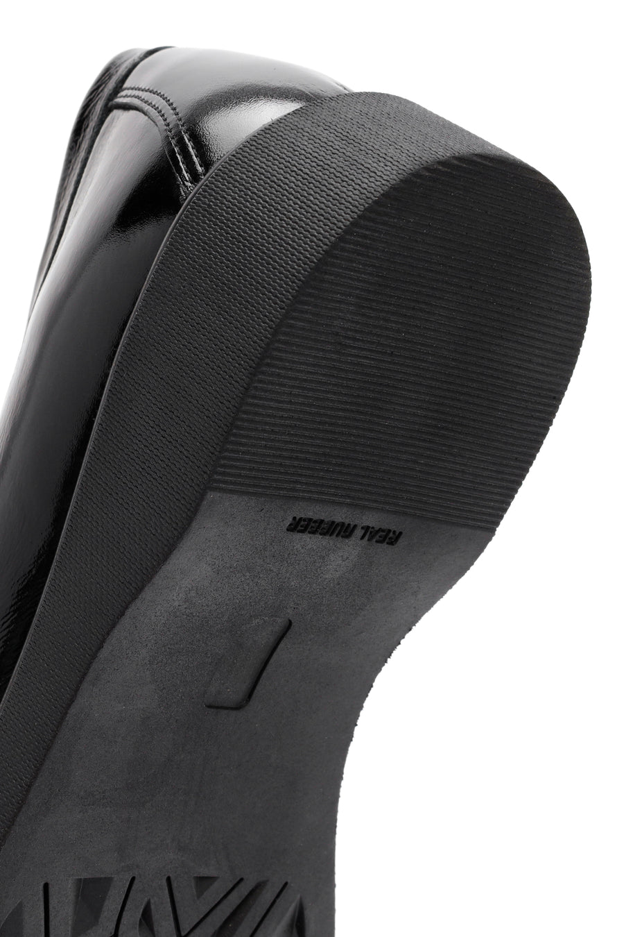 Kadın Siyah Toka Detaylı Rugan Deri Comfort Loafer