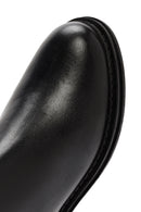 Women's Black Zippered Leather Comfort Boots | Derimod