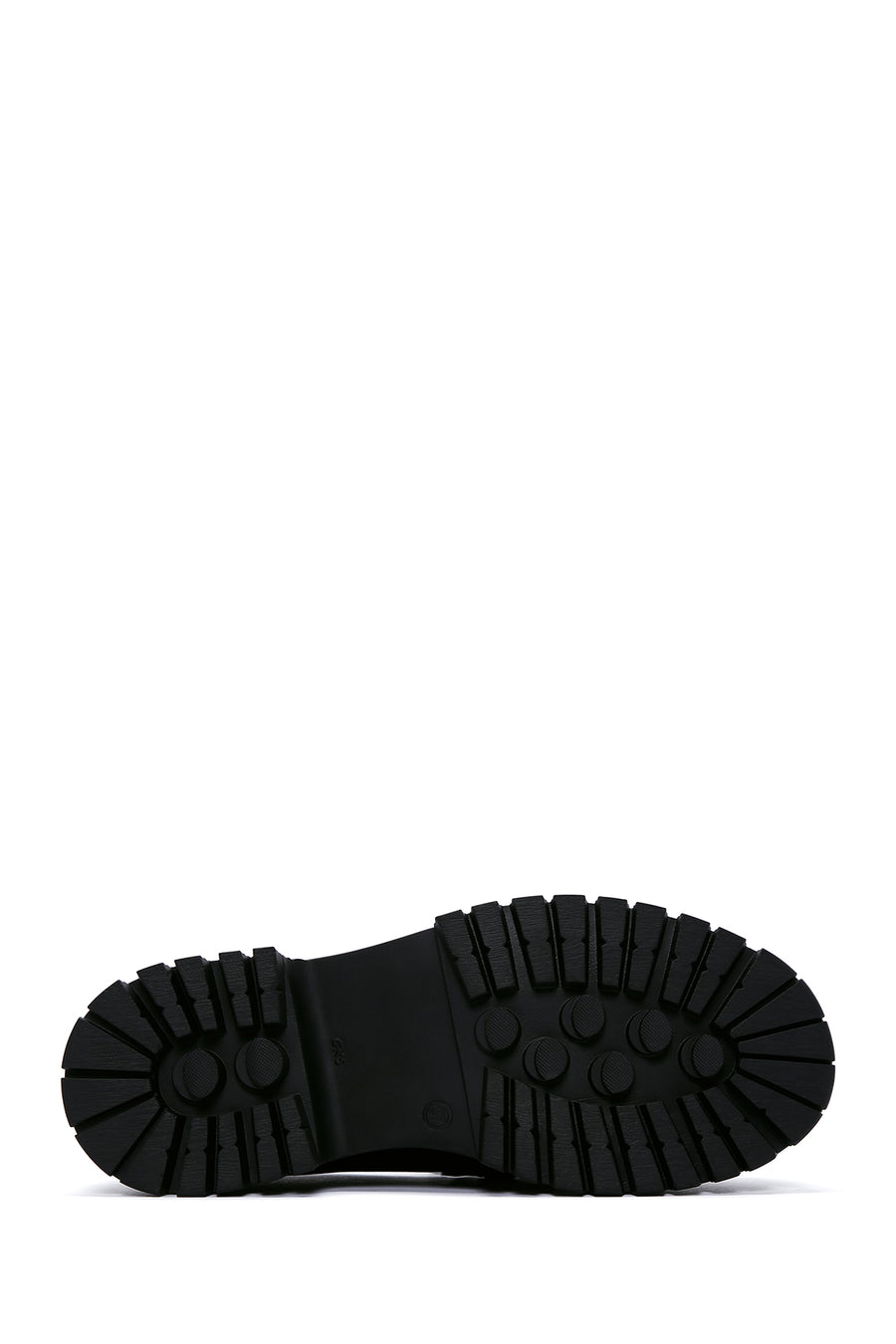 Kadın Siyah Deri Maskülen Loafer