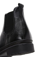 Men's Black Leather Casual Chelsea Boots | Derimod