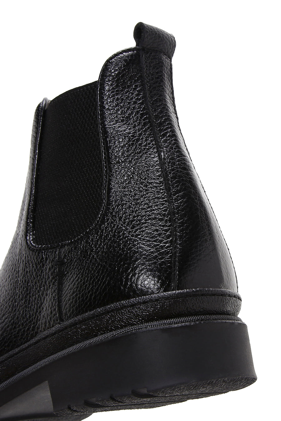 Men's Black Leather Casual Chelsea Boots