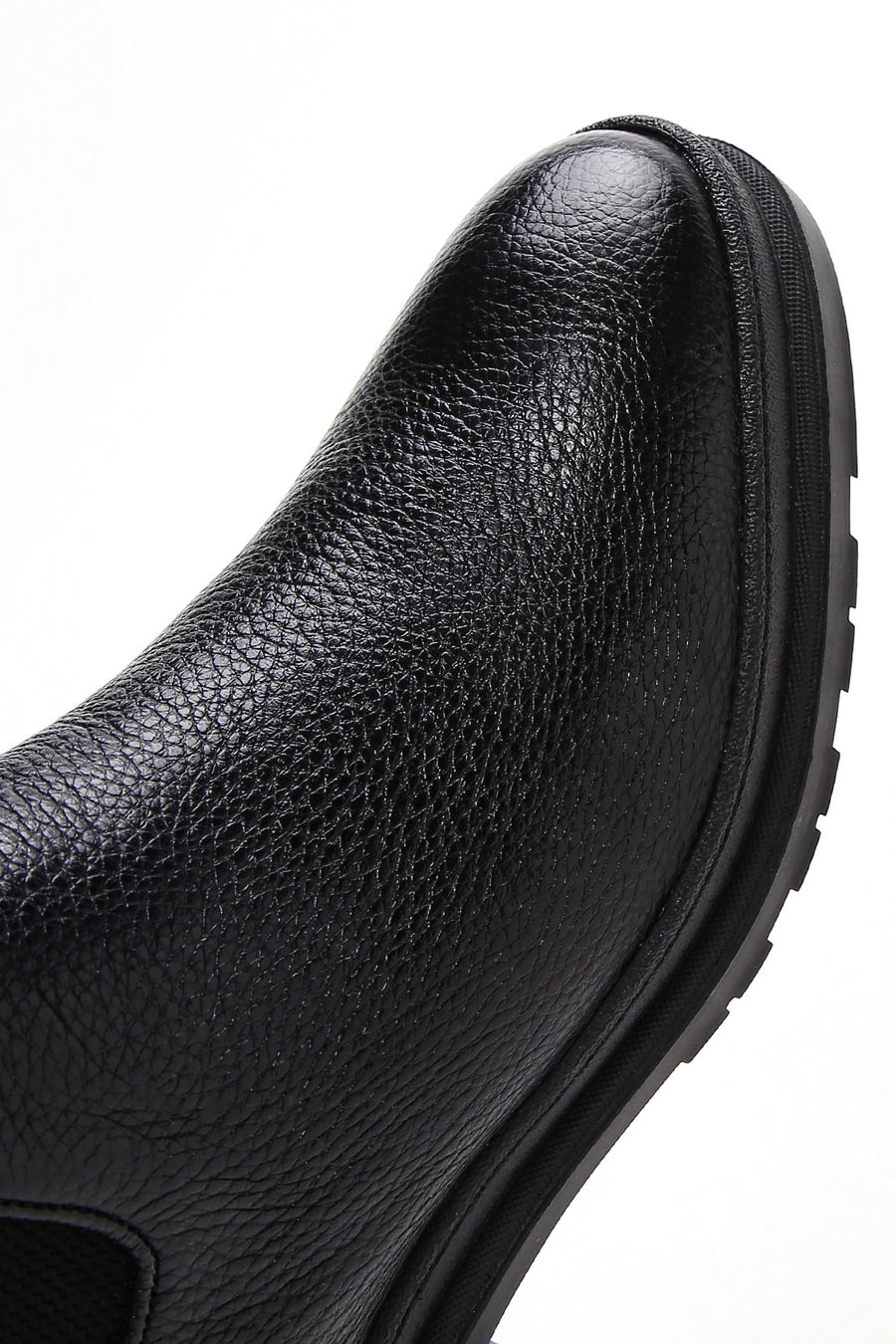 Men's Black Leather Casual Chelsea Boots