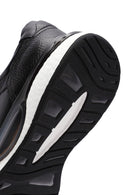 Erkek Siyah Bağcıklı Deri Sneaker | Derimod