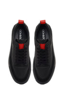 Men's Black Lace-Up Thick-Soled Leather Sneaker | Derimod