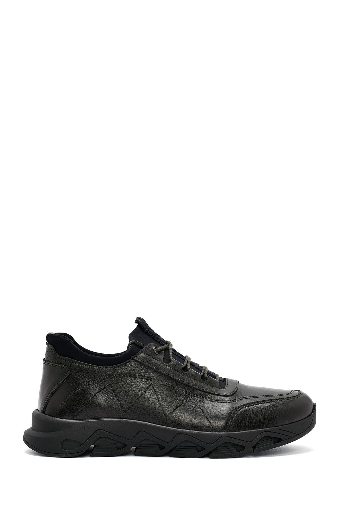 Men's Green Lace-Up Nubuck Leather Casual Shoes 24WFD6744V3 | Derimod