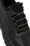 Men's Green Lace-Up Nubuck Leather Casual Shoes | Derimod