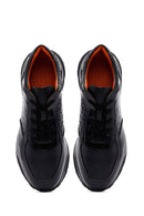 
Men's Black Lace-Up Thick Sole Leather Sneaker
 | Derimod