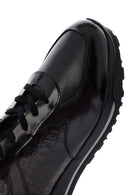 
Men's Black Lace-Up Thick Sole Leather Sneaker
 | Derimod