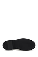 Women's Black Buckle Detailed Patent Leather Masculine Loafer | Derimod