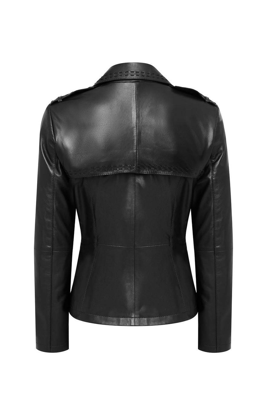 Giselle Women's Black Short Leather Jacket