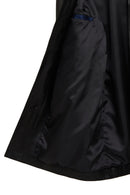 Ederson Erkek Siyah Hakim Yaka Düğmeli Deri Kaban | Derimod