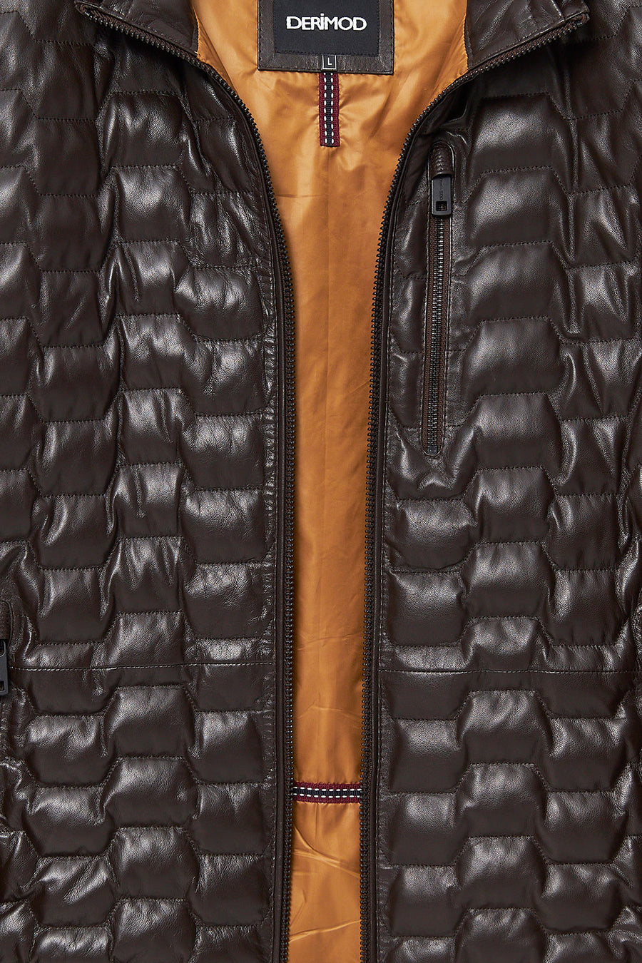 Silva Men's Brown Hooded Leather Jacket