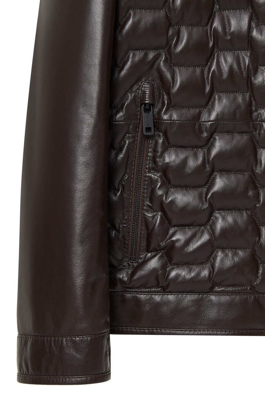Silva Men's Brown Hooded Leather Jacket