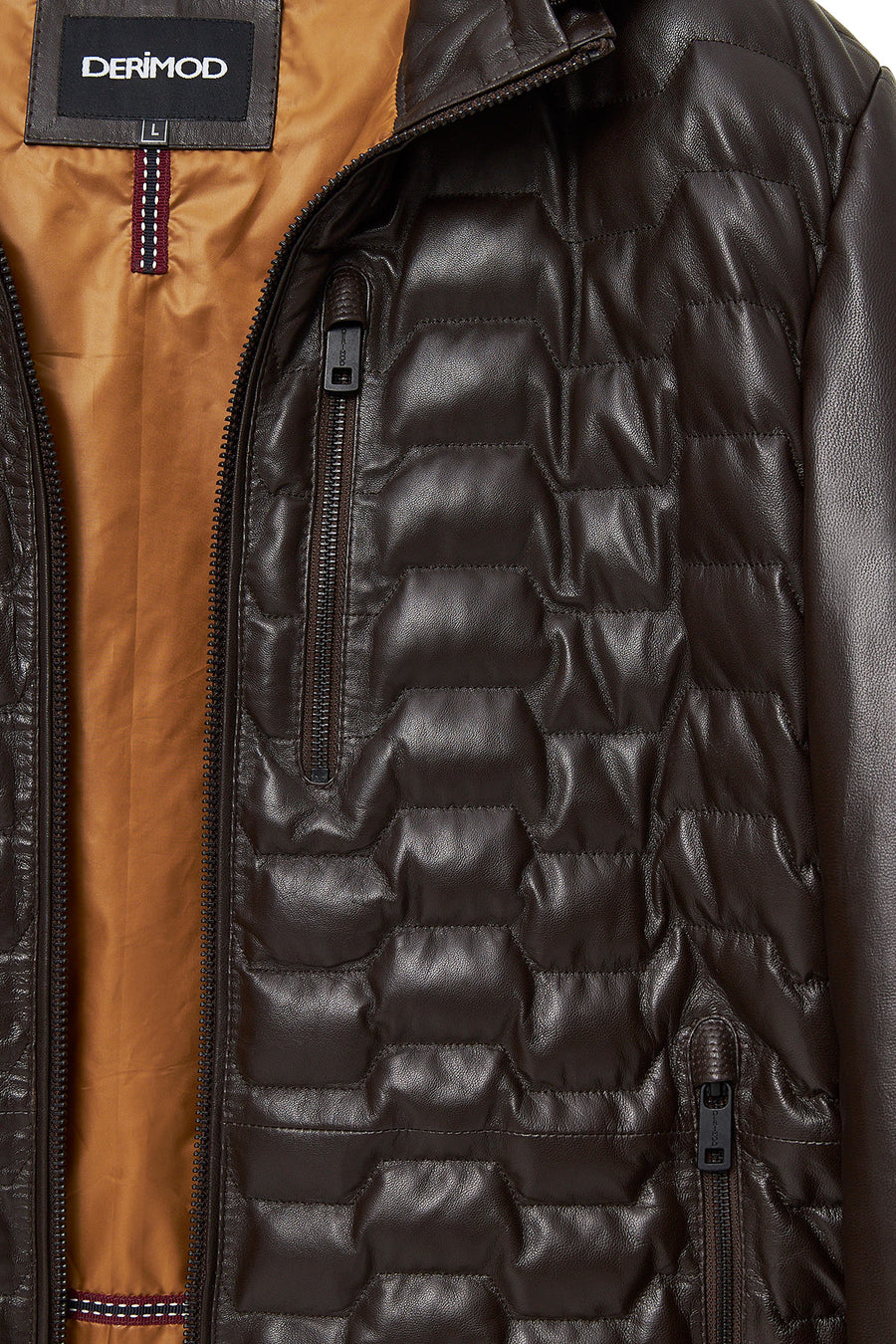 Silva Men's Brown Hooded Leather Jacket