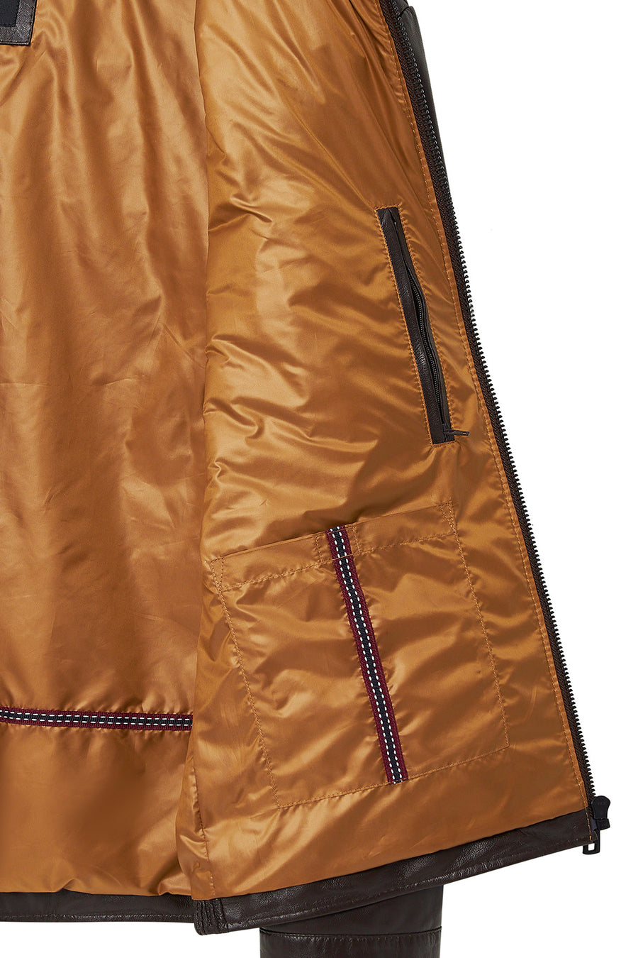 Silva Men's Brown Hooded Leather Jacket