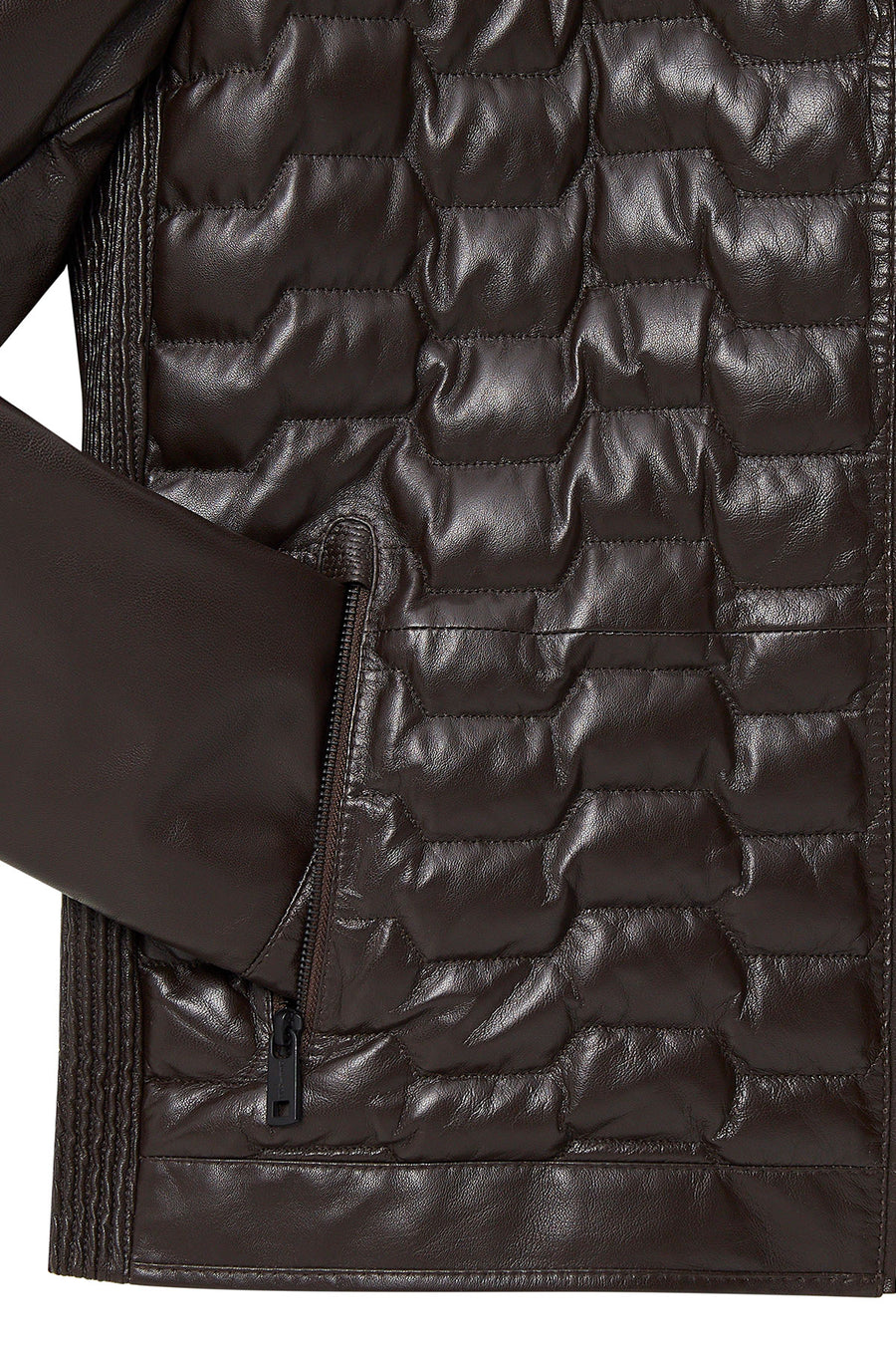 Silva Men's Brown Hooded Leather Jacket