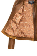 Anya Kadın Camel Kısa Deri Ceket | Derimod