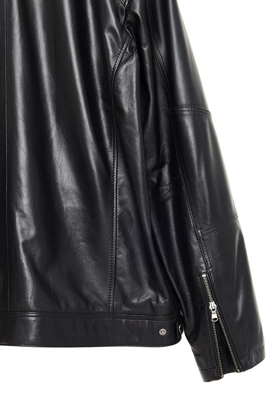 Alanzo (Plus) Men's Black Leather Jacket