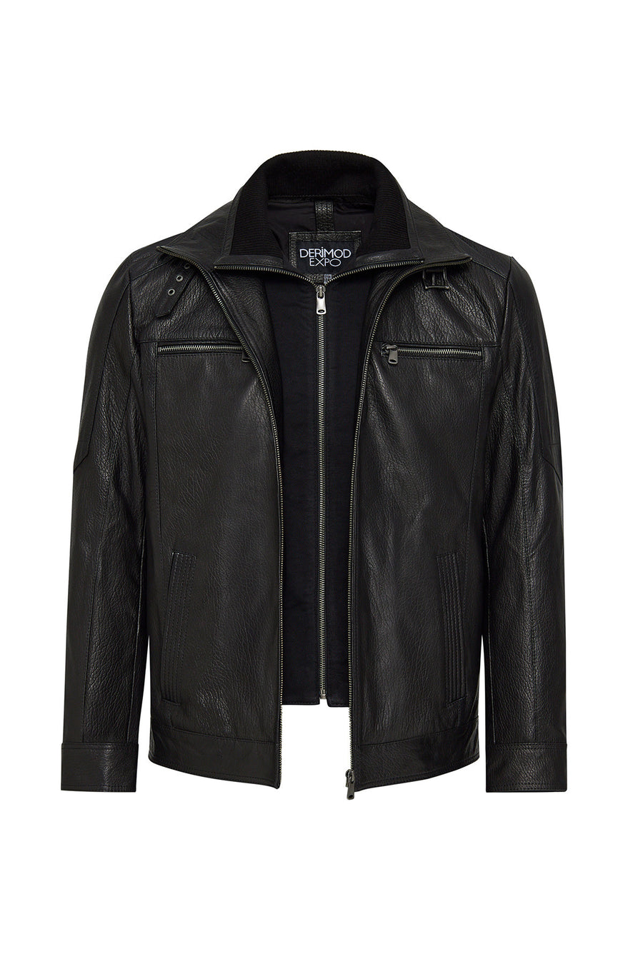 Mateo Men's Black Leather Jacket