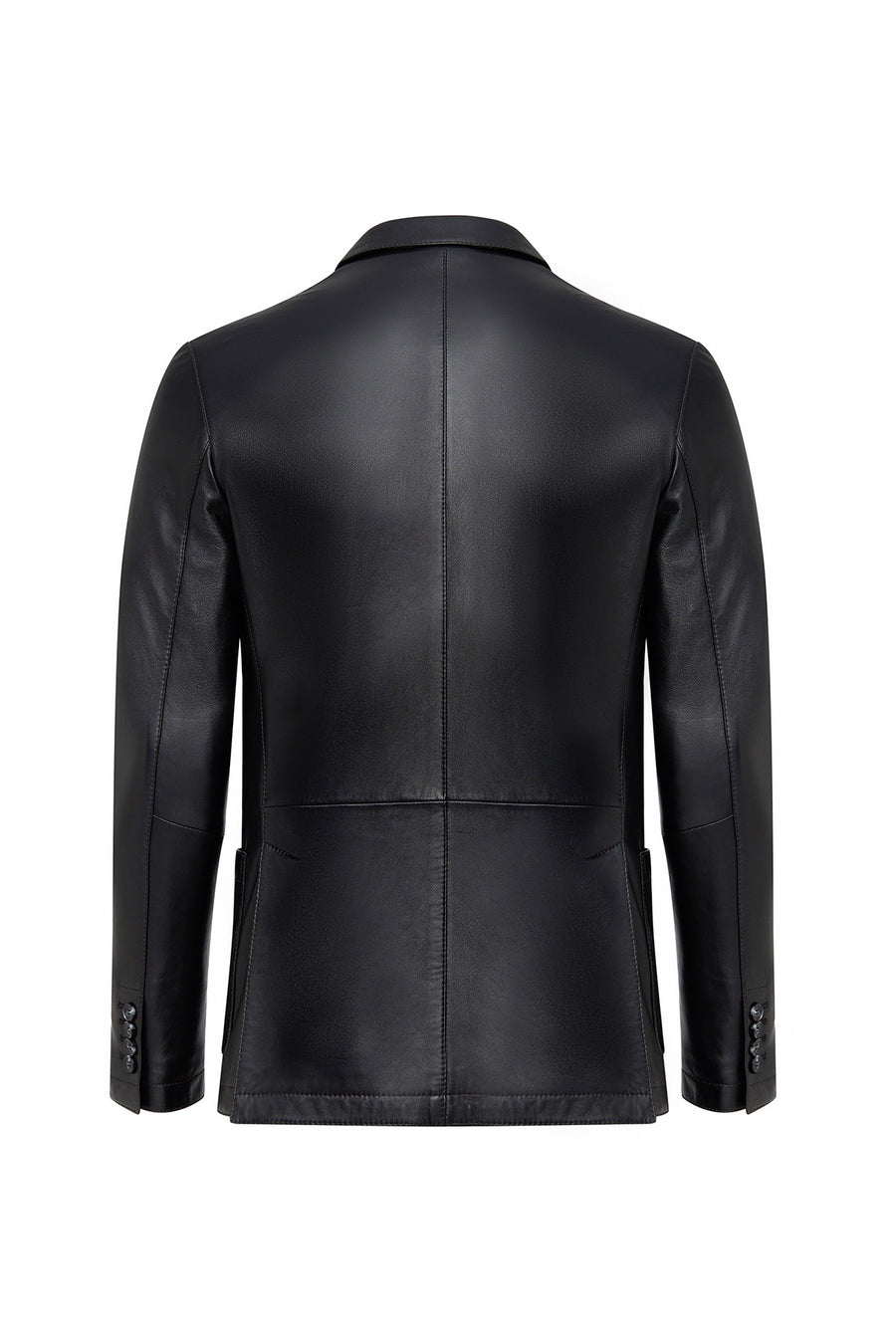 Dominic Erkek Siyah Blazer Deri Ceket