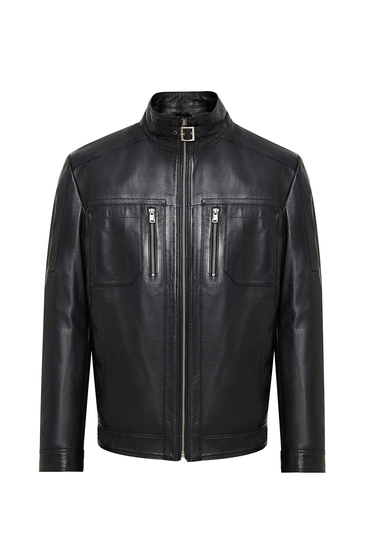 Muller-X (Plus) Erkek Siyah Deri Ceket 24WGE65611M | Derimod