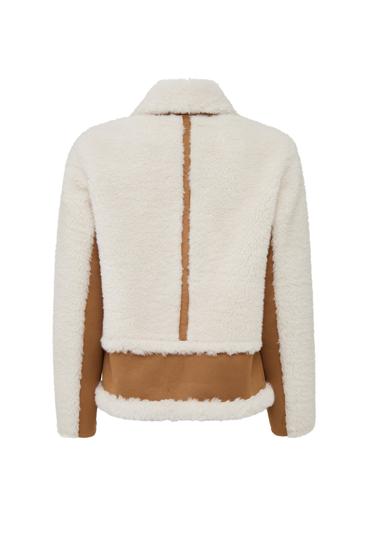 Kaprun Kadın Bej Kısa Teddy Mont