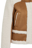 Kaprun Kadın Bej Kısa Teddy Mont | Derimod