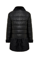 Avoriaz Kadın Siyah Teddy Deri Kaban | Derimod