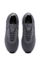 Men's Gray Thick Soled Sneaker | Derimod