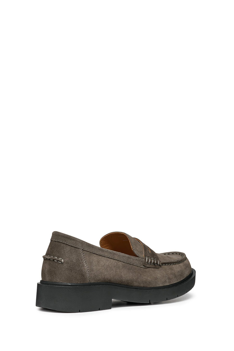 Geox Women's Gray Spherica EC1 Suede Leather Masculine Loafer