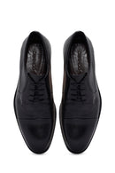 Men's Black Laced Leather Classic Shoes | Derimod