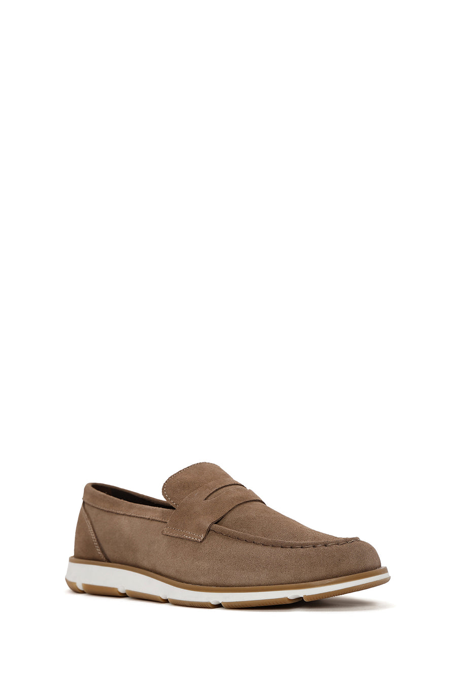 Erkek Vizon Süet Deri Casual Loafer