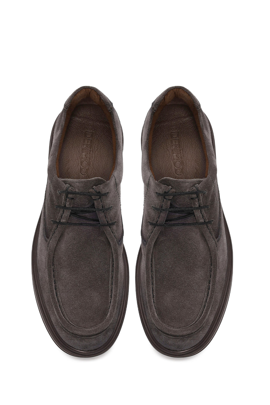 Male Anthracite Lace-up Suede Casual Shoes