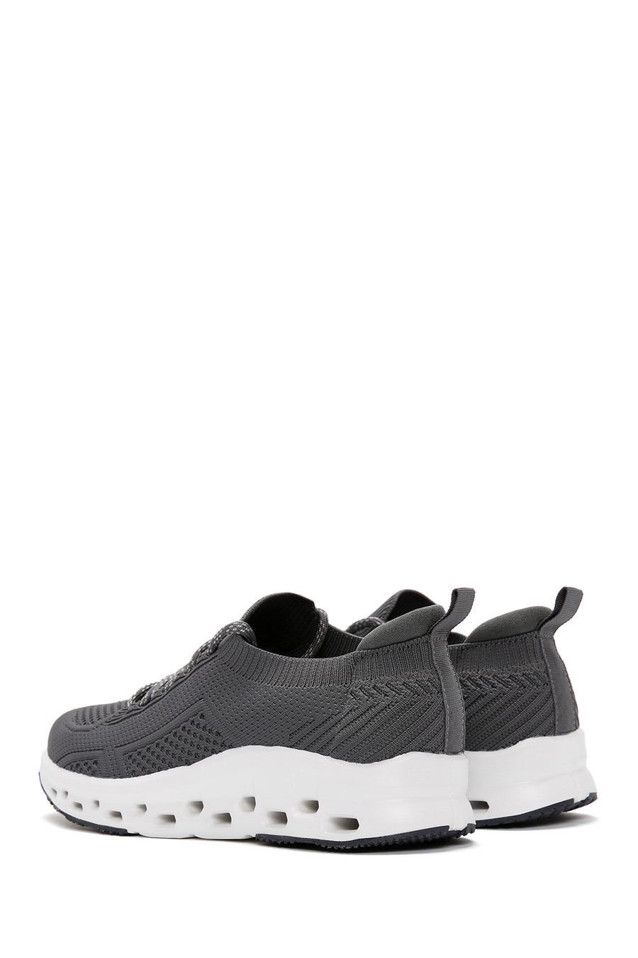 Derimod Zero Men's Gray Lace-Up Thick Soled Sneaker