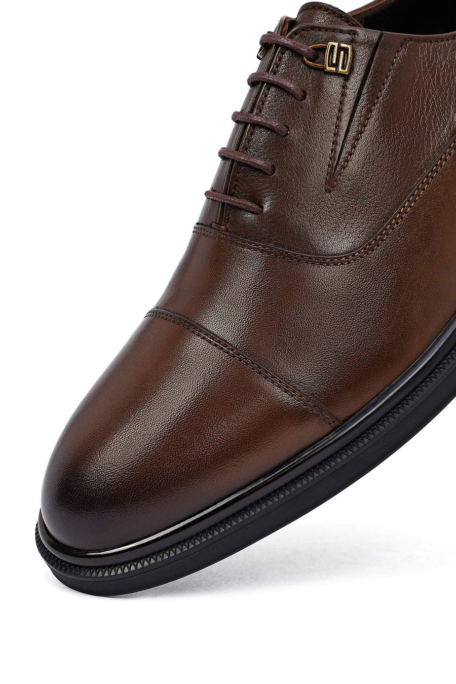 Men's Brown Lace Up Leather Casual Shoes