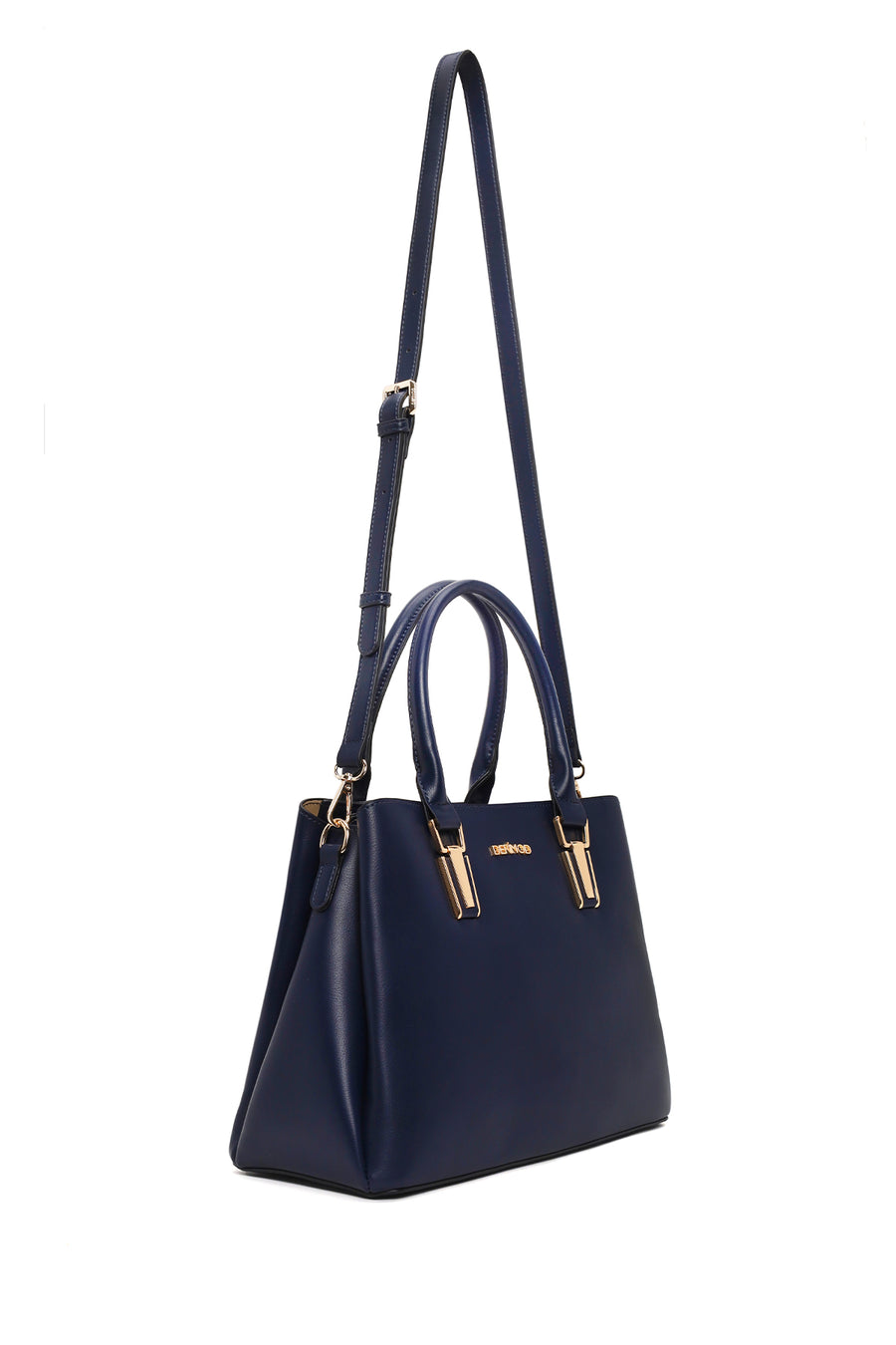 Woman Navy Blue Long-Strap Shoulder Bag