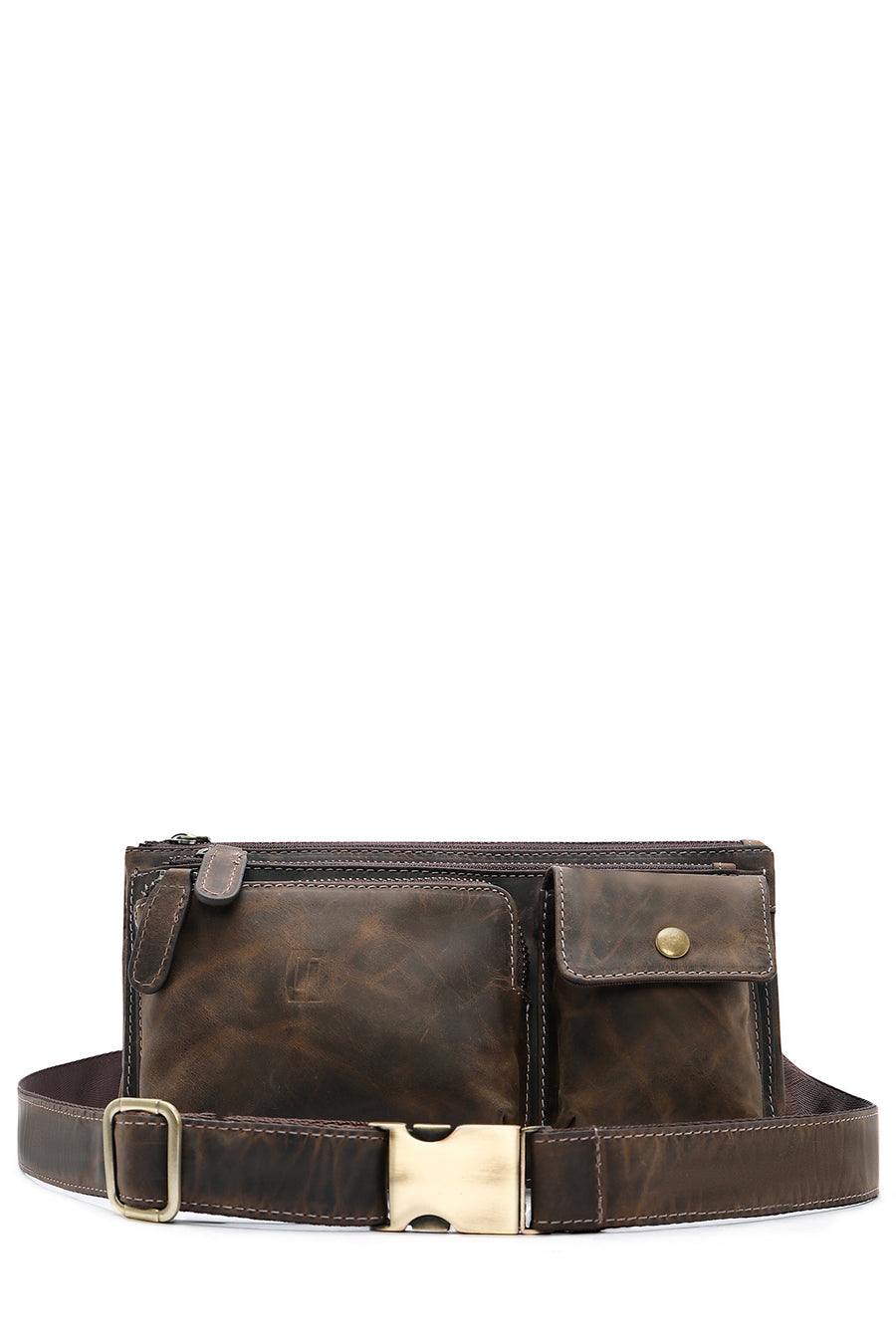 Men's Mink Leather Waist Bag 24WBD3615CR | Derimod