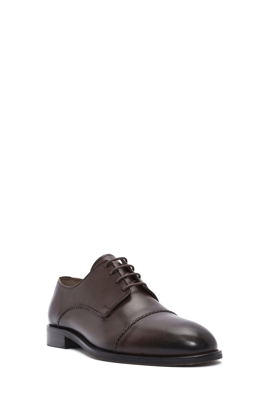 Men's Brown Laced Leather Classic Shoes