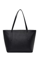 Woman Black Leather Shoulder Bag | Derimod