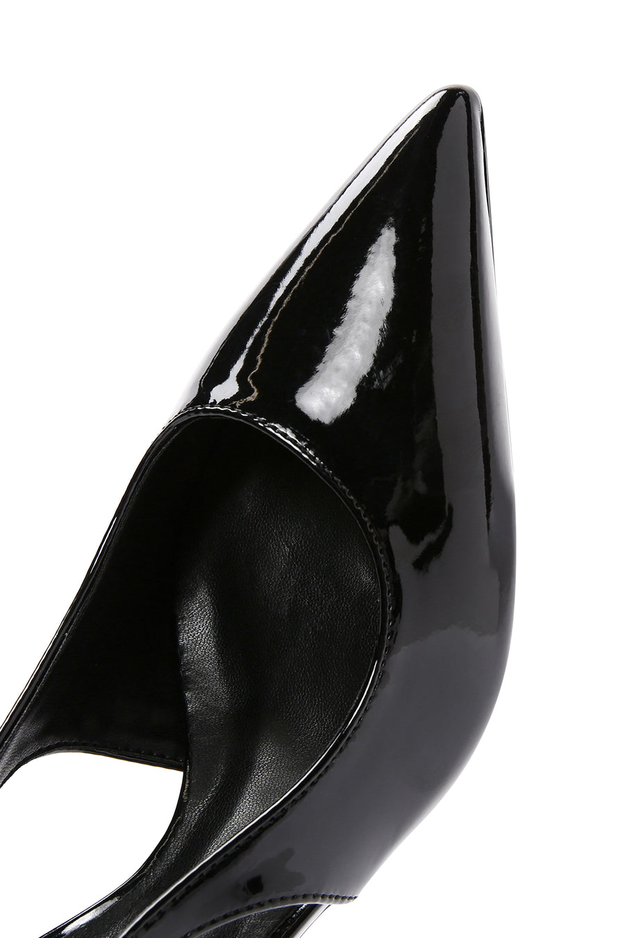 Women's Black Open Back Thin Heeled Shoes