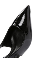 Women's Black Open Back Thin Heeled Shoes | Derimod