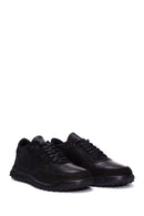 Men's Black Leather Sneaker | Derimod