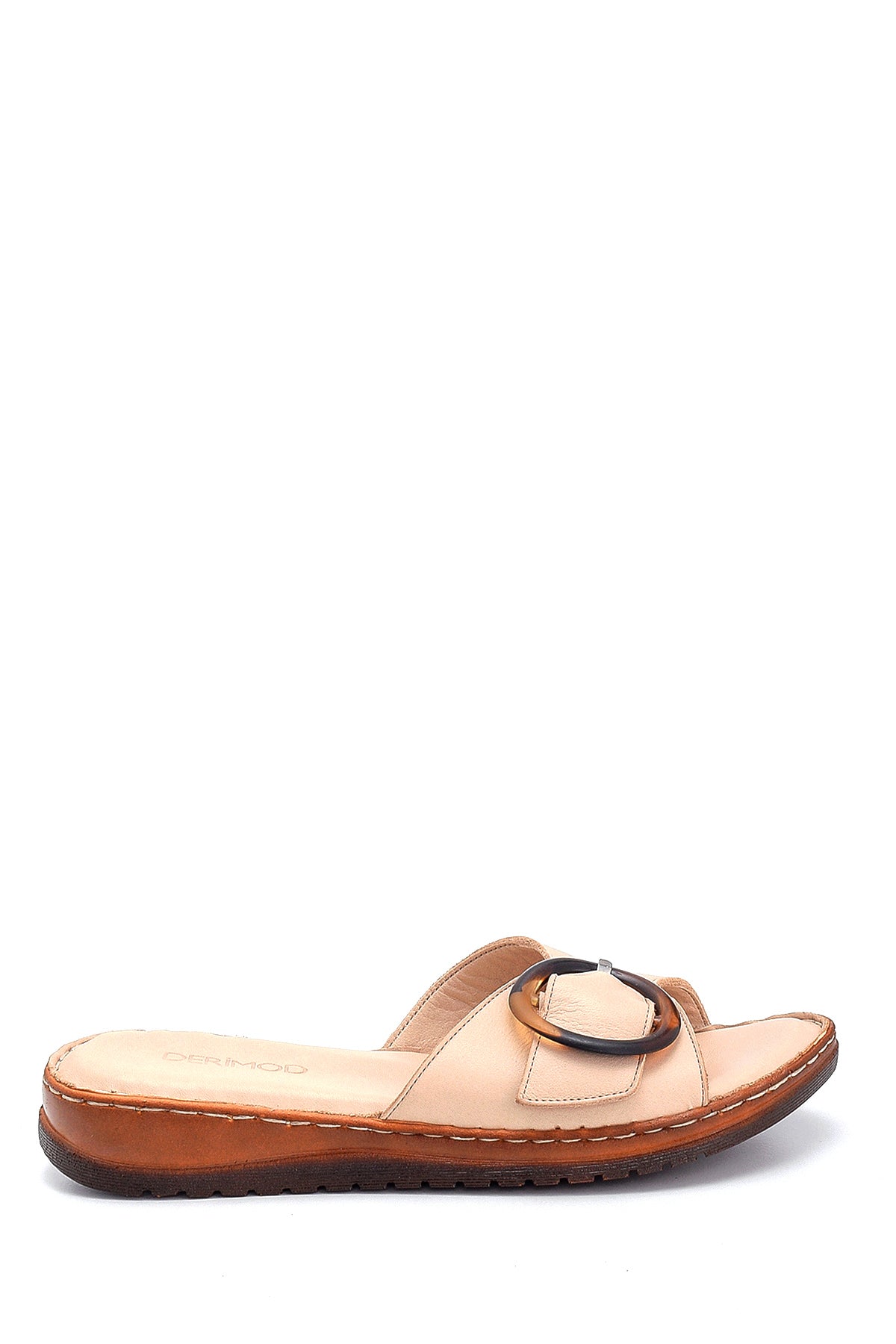 Women's Comfort Leather Slippers 21SFD340218 | Derimod