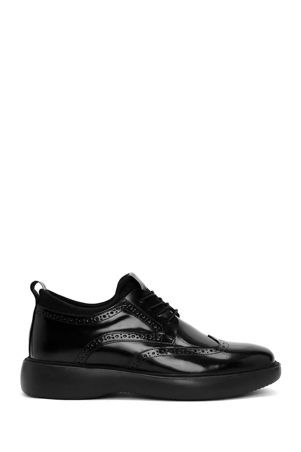 Men's Black Lace-up Leather Casual Shoes 24WFD750422 | Derimod