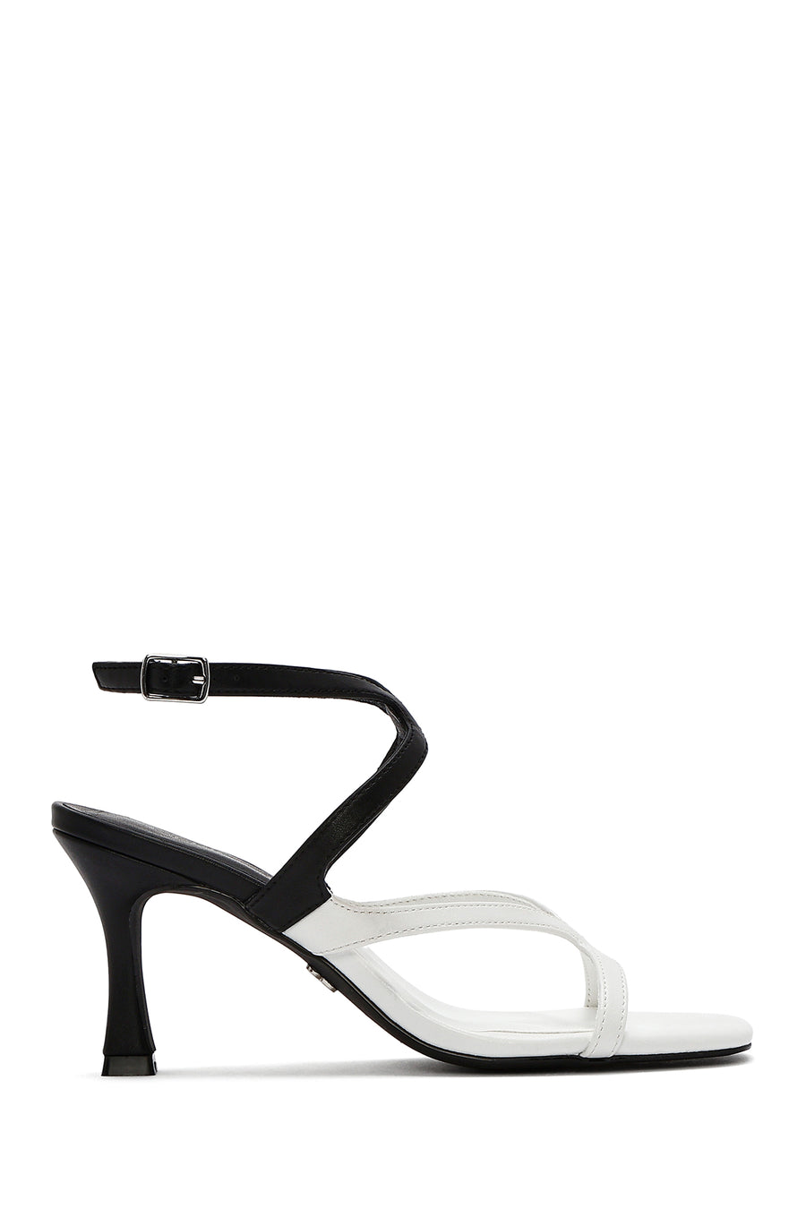 Women's Black Ankle Buckle Thin Heel Sandals 25SFD442718 | Derimod
