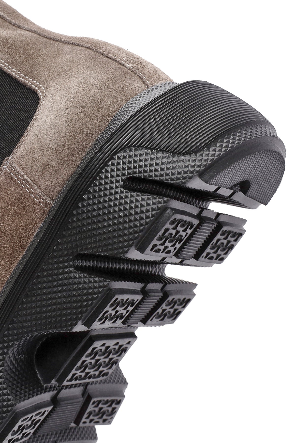 Erkek Vizon Kalın Tabanlı Süet Deri Chelsea Bot 24WFD650410 Derimod