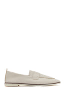 Women's Cream Masculine Loafer | Derimod