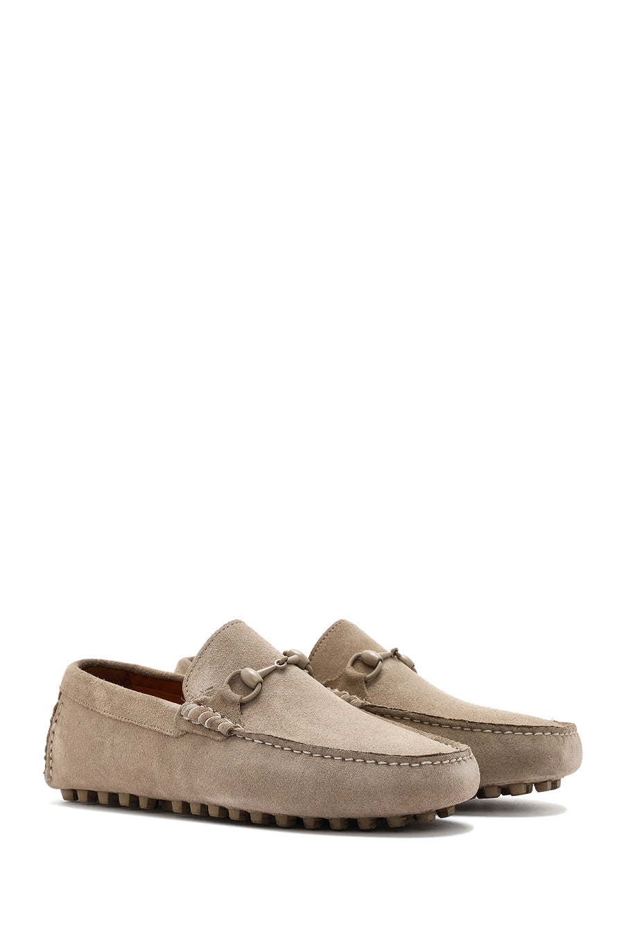 Men's Mink Suede Leather Loafer with Buckle